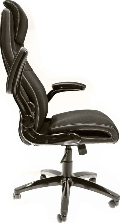 Office Chair Pistoia | size: Width: 68cm, Height: 113-121cm, Depth: 72cm | color: Black | image: 2 | variant: 1011573