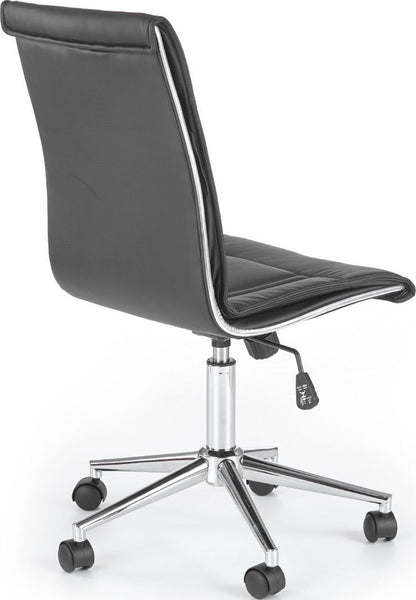 Office Chair Portos | size: Width: 44cm, Height: 107cm, Depth: 46cm | color: Black | image: 2 | variant: 1012526