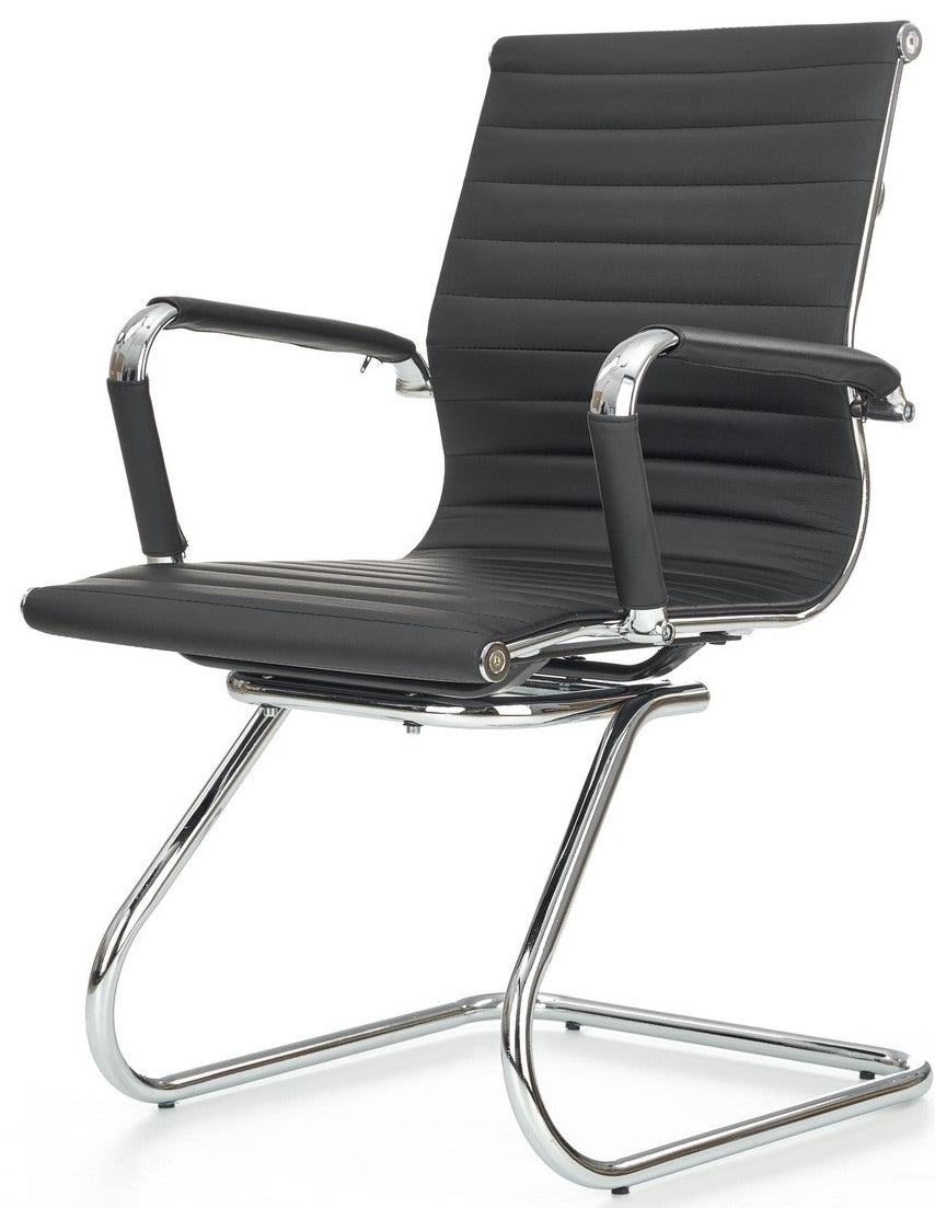 Office Chair Prestatyn | size: Width: 61cm, Height: 88cm, Depth: 55cm | color: Black | image: 2 | variant: 1007481