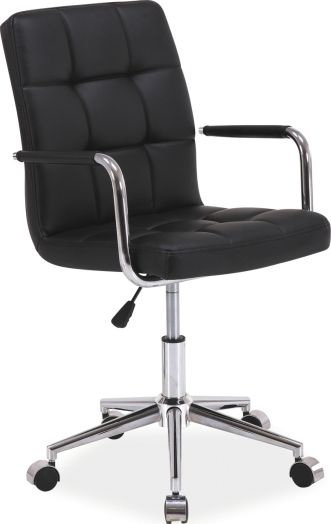 Office Chair Q-022 | size: Width: 51cm, Height: 87-97cm, Depth: 40cm | color: Black | image: 1 | variant: 1005401