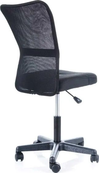 Office Chair Q-121 | size: Width: 41cm, Height: 74-86cm, Depth: 41cm | color: Black | image: 2 | variant: 1011525