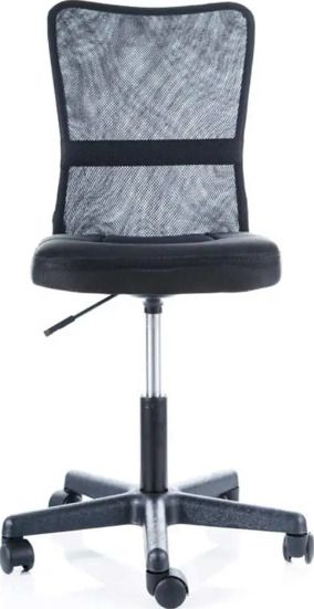 Office Chair Q-121 | size: Width: 41cm, Height: 74-86cm, Depth: 41cm | color: Black | image: 4 | variant: 1011525