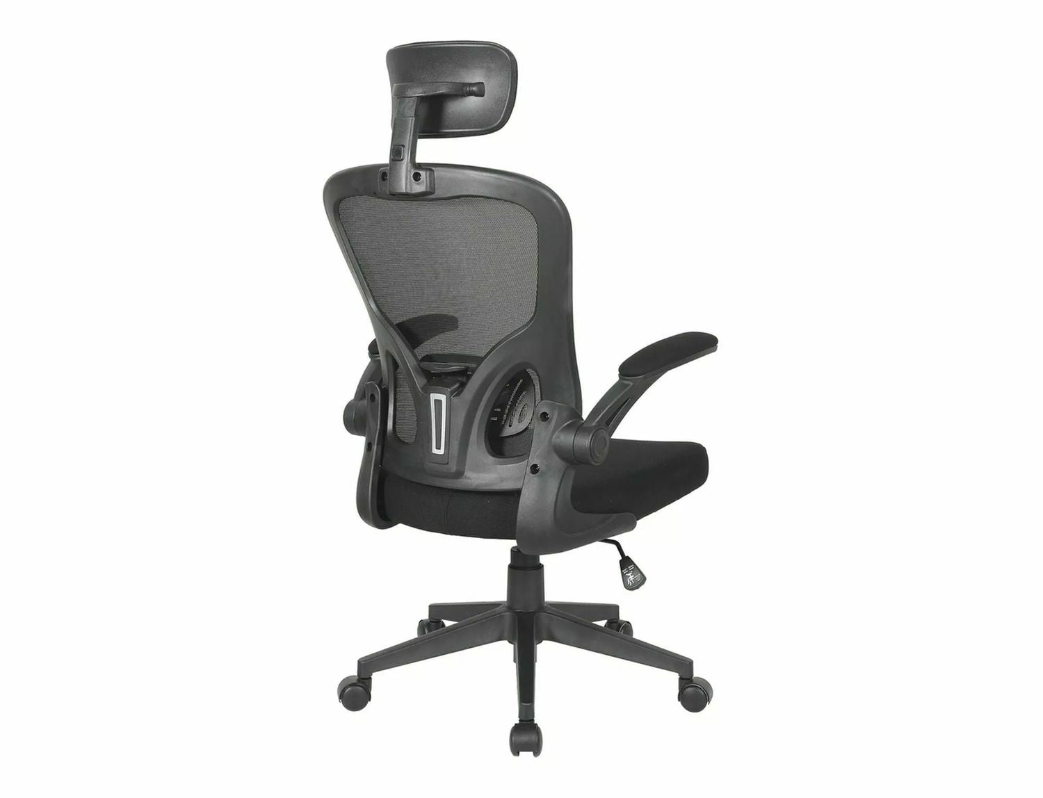 Office Chair Q060 | size: Width: 66cm, Height: 126cm, Depth: 50cm | color: Black | image: 1 | variant: 1017836