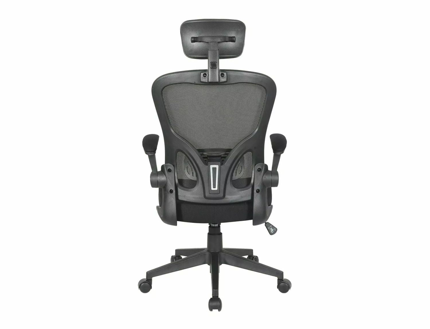 Office Chair Q060 | size: Width: 66cm, Height: 126cm, Depth: 50cm | color: Black | image: 4 | variant: 1017836