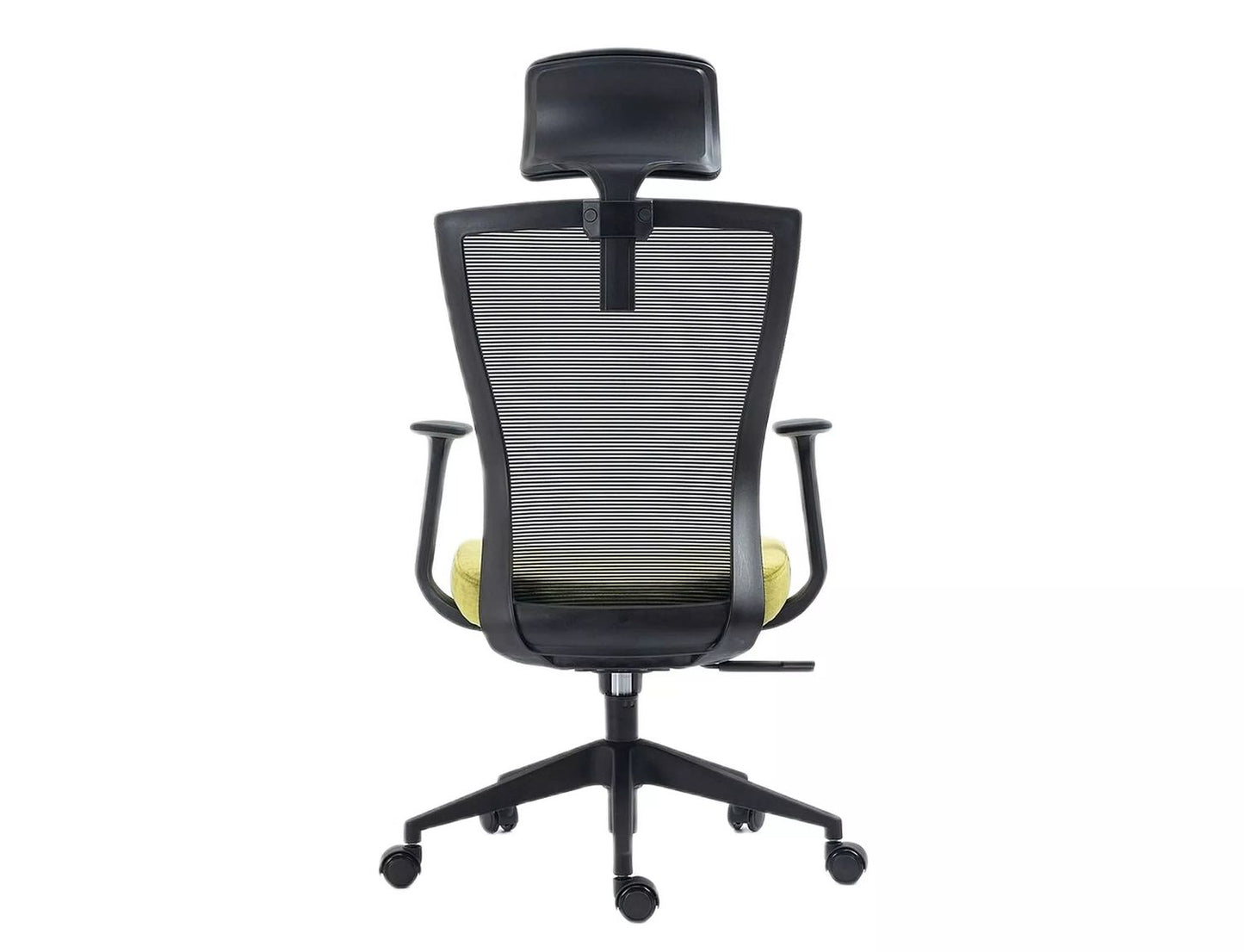 Office Chair Q328H | size: Width: 59cm, Height: 109cm, Depth: 48cm | color: Black/Green | image: 4 | variant: 1005456