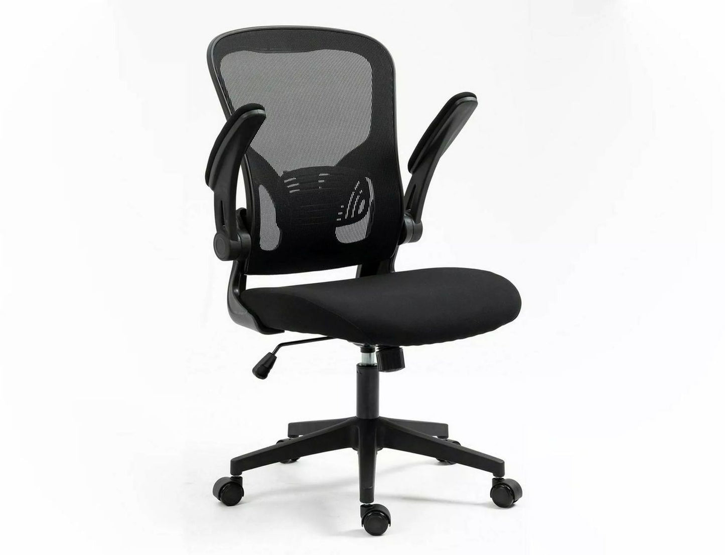Office Chair Q333 | size: Width: 65cm, Height: 110cm, Depth: 47cm | color: Black | image: 2 | variant: 1005462