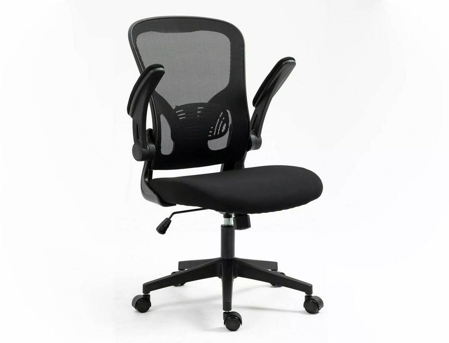 Office Chair Q333 | size: Width: 65cm, Height: 110cm, Depth: 47cm | color: Black | image: 2 | variant: 1005462