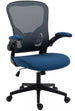 Office Chair Q333 | size: Width: 65cm, Height: 110cm, Depth: 47cm | color: Grey/Blue | image: 0 | variant: 1005464