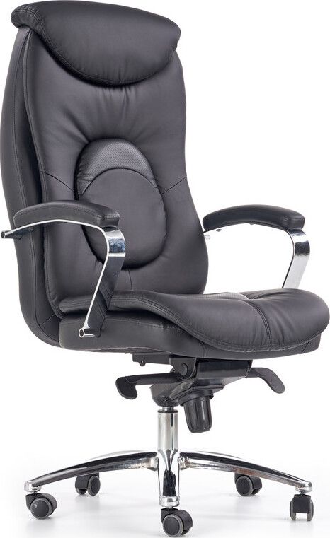 Office Chair Quad | size: Width: 63cm, Height: 124cm, Depth: 70cm | color: Black | image: 1 | variant: 1011581