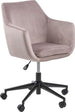 Office Chair Rhyl | size: Width: 58cm, Height: 91cm, Depth: 58cm | color: Pink | image: 1 | variant: 1001206