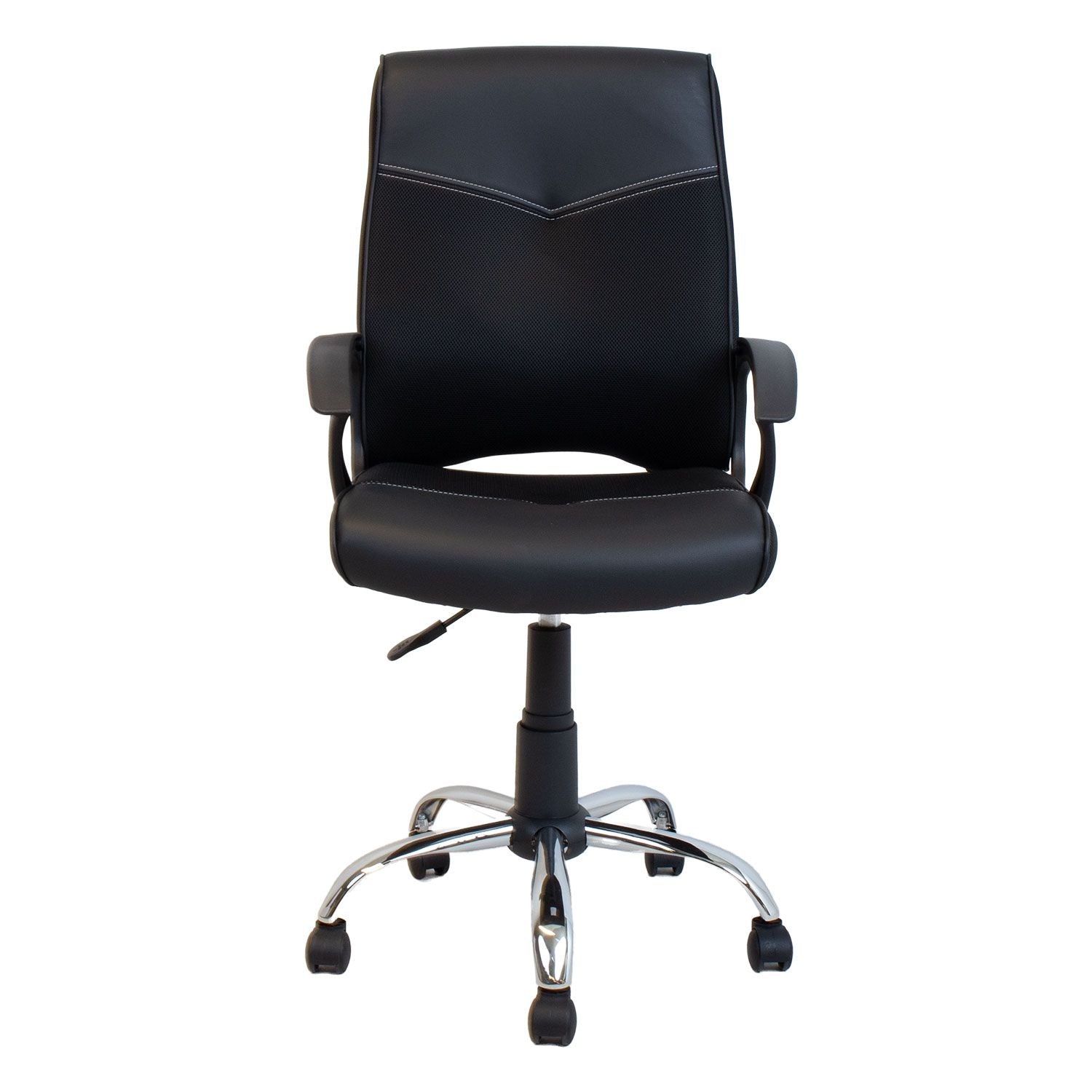 Office Chair Roby | size: Width: 64cm, Height: 112cm, Depth: 58.5cm | color: Black | image: 1 | variant: 1017847