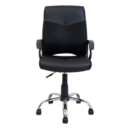 Office Chair Roby | size: Width: 64cm, Height: 112cm, Depth: 58.5cm | color: Black | image: 1 | variant: 1017847
