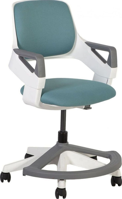 Office Chair Rookee | size: Width: 64cm, Height: 76-93cm, Depth: 64cm | color: Blue | image: 1 | variant: 1005307