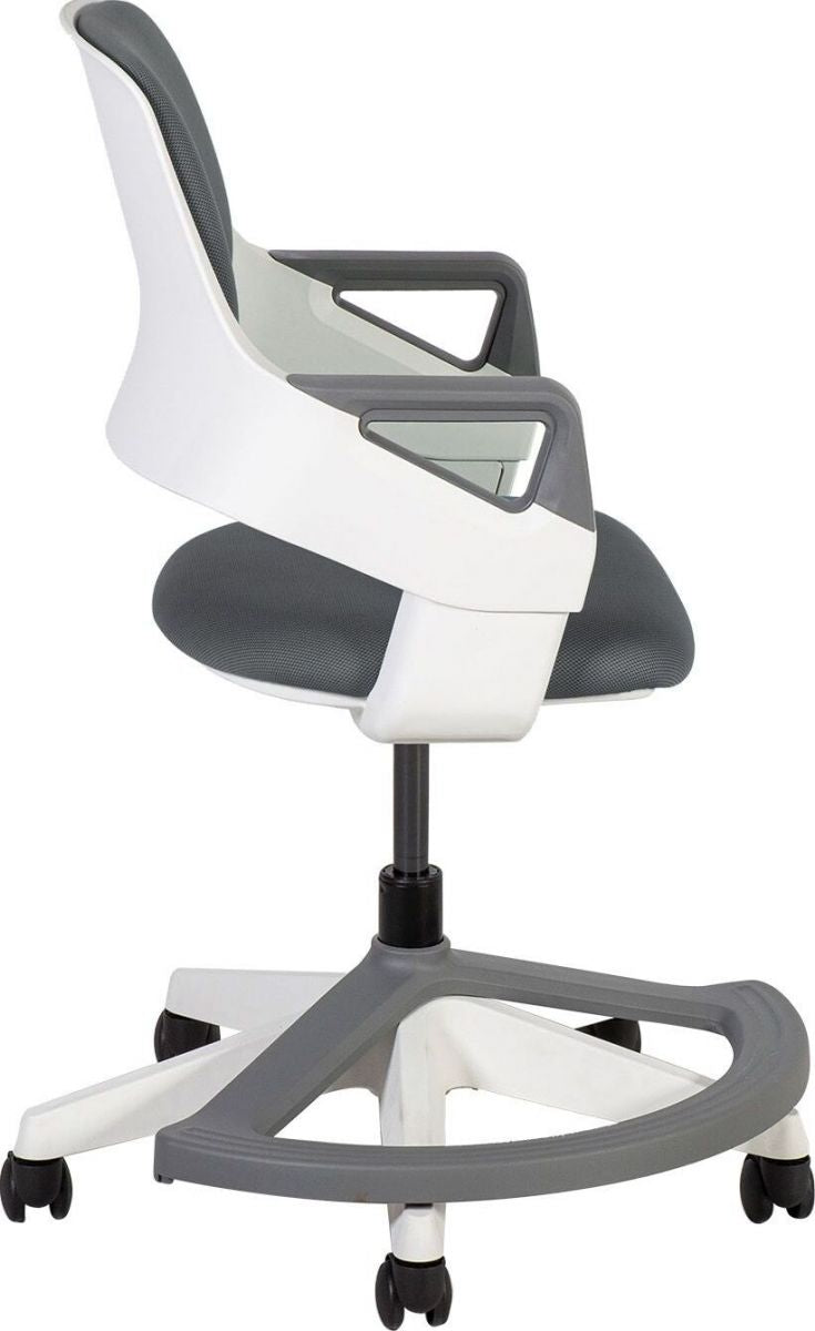 Office Chair Rookee | size: Width: 64cm, Height: 76-93cm, Depth: 64cm | color: Gray | image: 3 | variant: 1005310