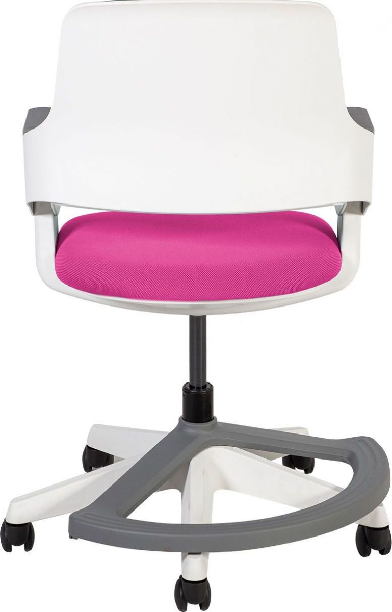 Office Chair Rookee | size: Width: 64cm, Height: 76-93cm, Depth: 64cm | color: Pink | image: 4 | variant: 1005309