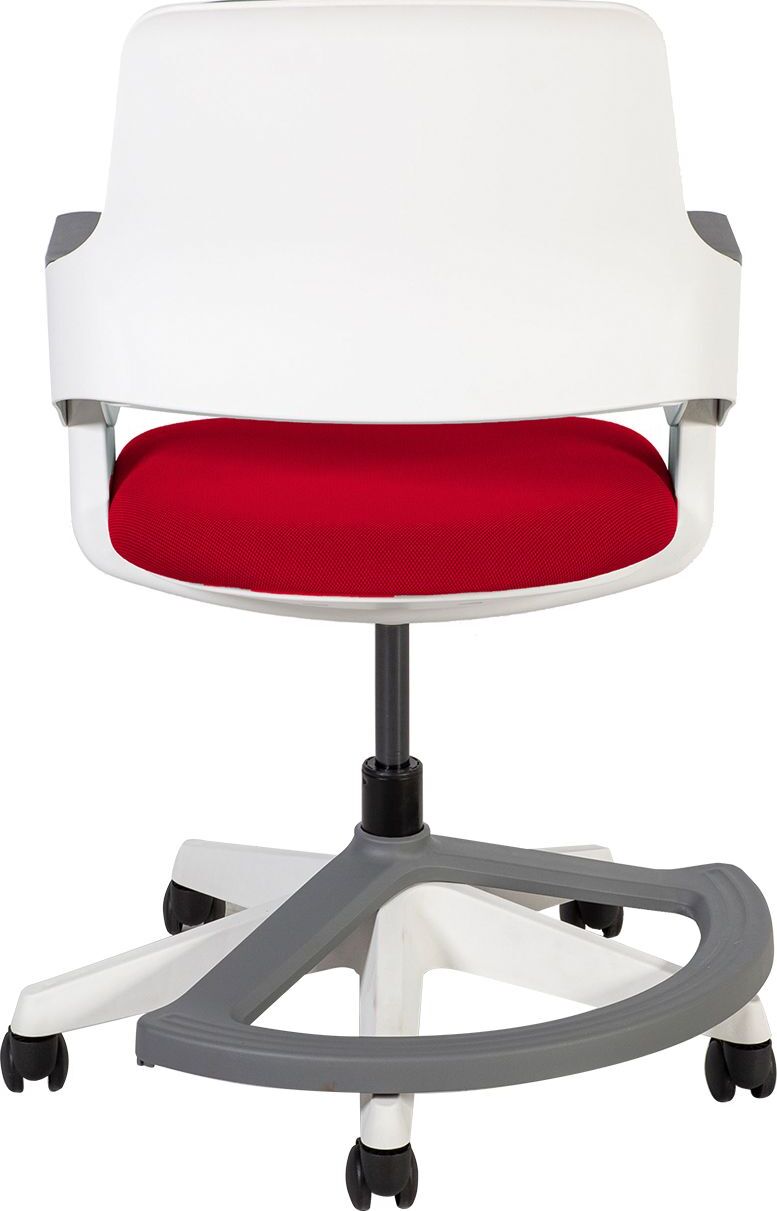 Office Chair Rookee | size: Width: 64cm, Height: 93cm, Depth: 64cm | color: Red | image: 4 | variant: 1005311