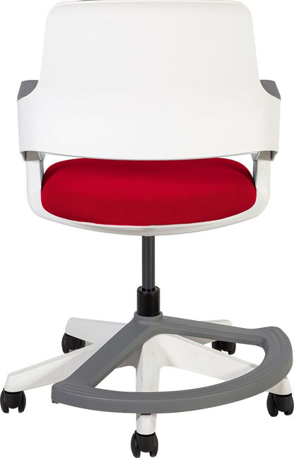 Office Chair Rookee | size: Width: 64cm, Height: 93cm, Depth: 64cm | color: Red | image: 4 | variant: 1005311