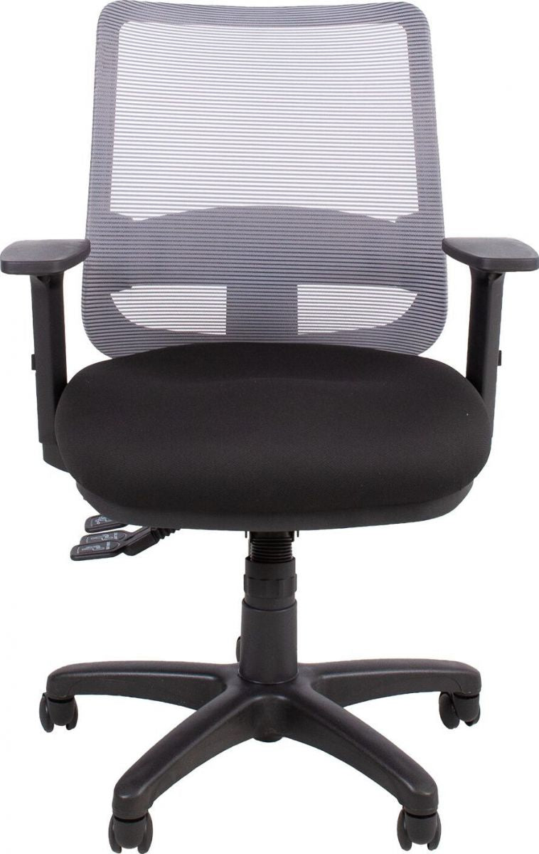 Office Chair Saga 1 | size: Width: 65.5cm, Height: 94.5-114cm, Depth: 64cm | color: Gray | image: 2 | variant: 1011582