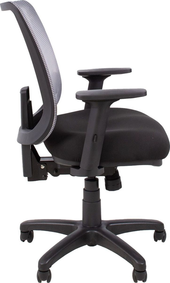 Office Chair Saga 1 | size: Width: 65.5cm, Height: 94.5-114cm, Depth: 64cm | color: Gray | image: 3 | variant: 1011582