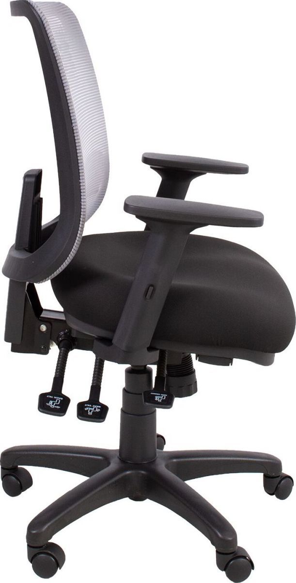 Office Chair Saga 1 | size: Width: 65.5cm, Height: 94.5-114cm, Depth: 64cm | color: Gray | image: 6 | variant: 1011582