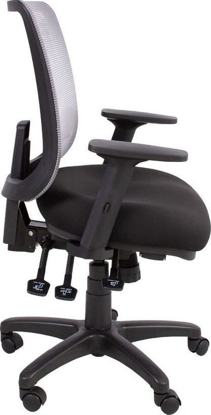 Office Chair Saga 1 | size: Width: 65.5cm, Height: 94.5-114cm, Depth: 64cm | color: Gray | image: 6 | variant: 1011582