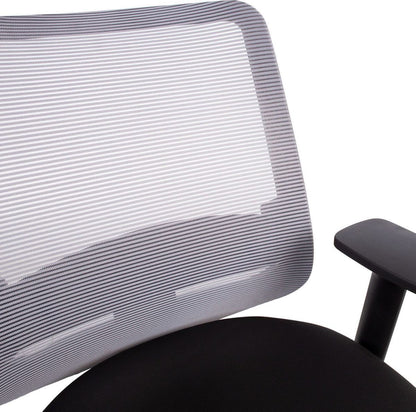 Office Chair Saga 1 | size: Width: 65.5cm, Height: 94.5-114cm, Depth: 64cm | color: Gray | image: 7 | variant: 1011582