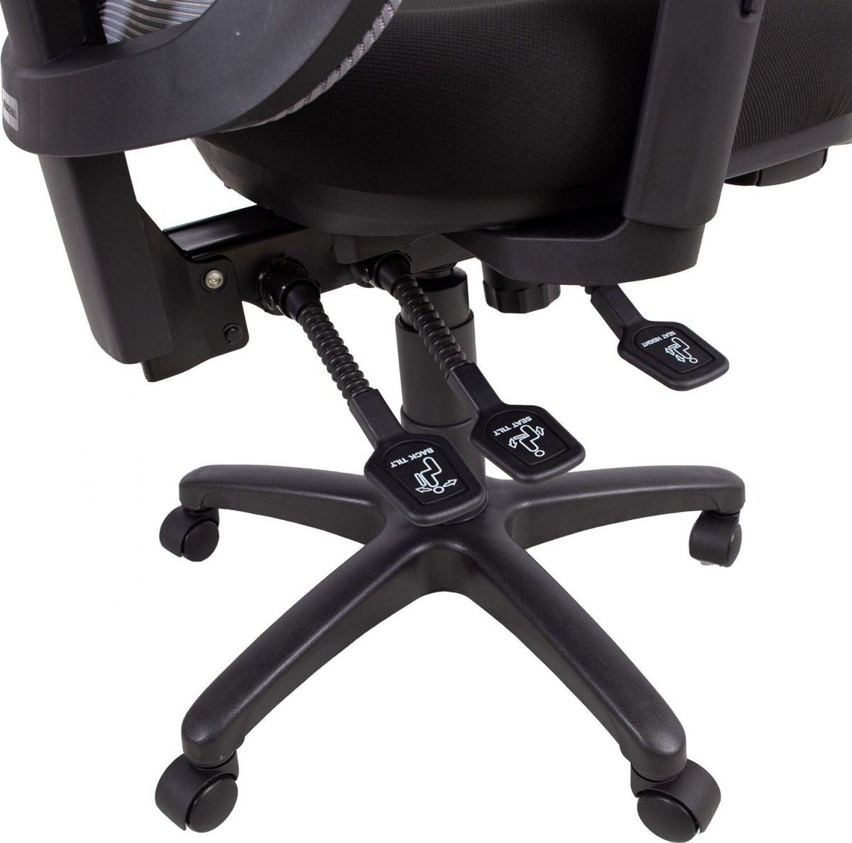 Office Chair Saga 1 | size: Width: 65.5cm, Height: 94.5-114cm, Depth: 64cm | color: Gray | image: 8 | variant: 1011582