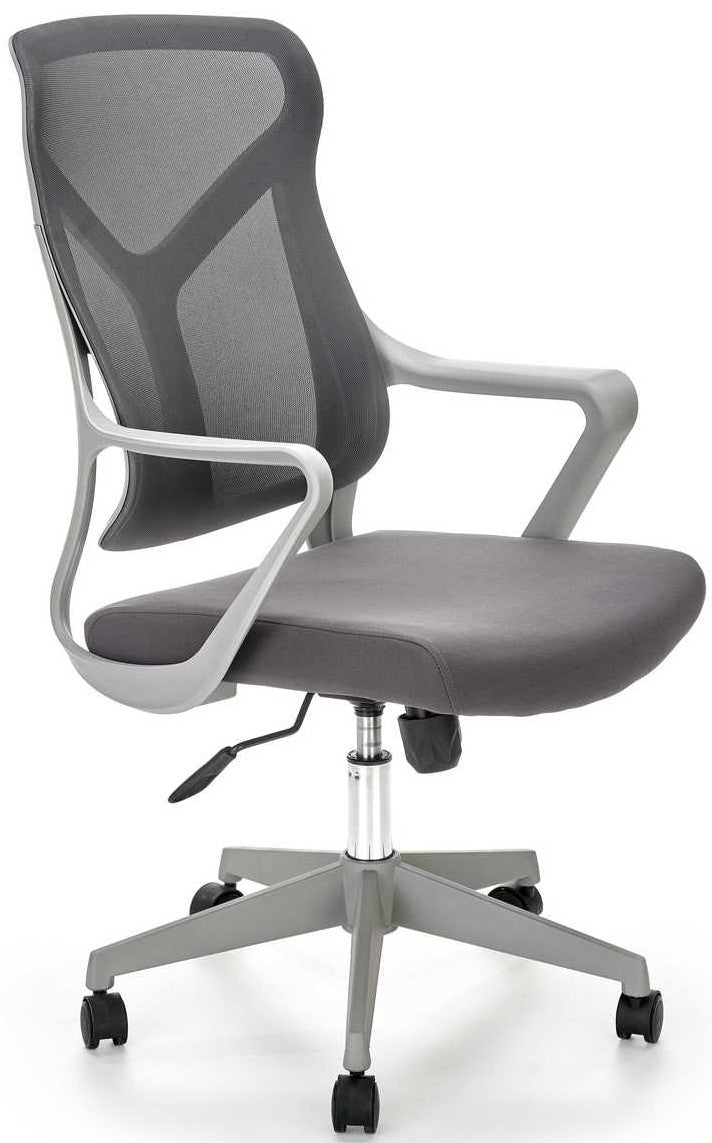 Office Chair Santo | size: Width: 61cm, Height: 114cm, Depth: 67cm | color: Gray | image: 1 | variant: 1005162