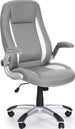 Office Chair Saturn | size: Width: 67cm, Height: 120cm, Depth: 65cm | color: Gray | image: 1 | variant: 1005157