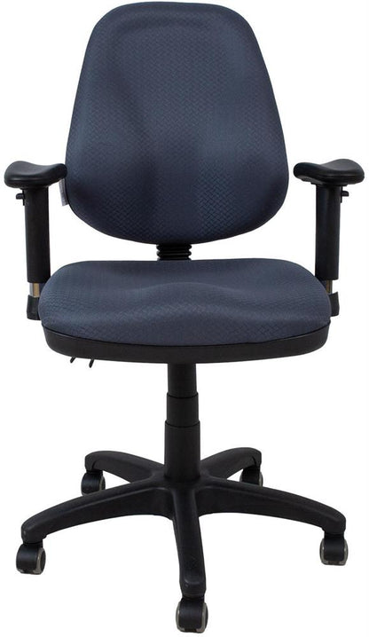 Office Chair Savona 1 | size: Width: 65cm, Height: 108cm, Depth: 47cm | color: Black/Blue | image: 2 | variant: 1017529