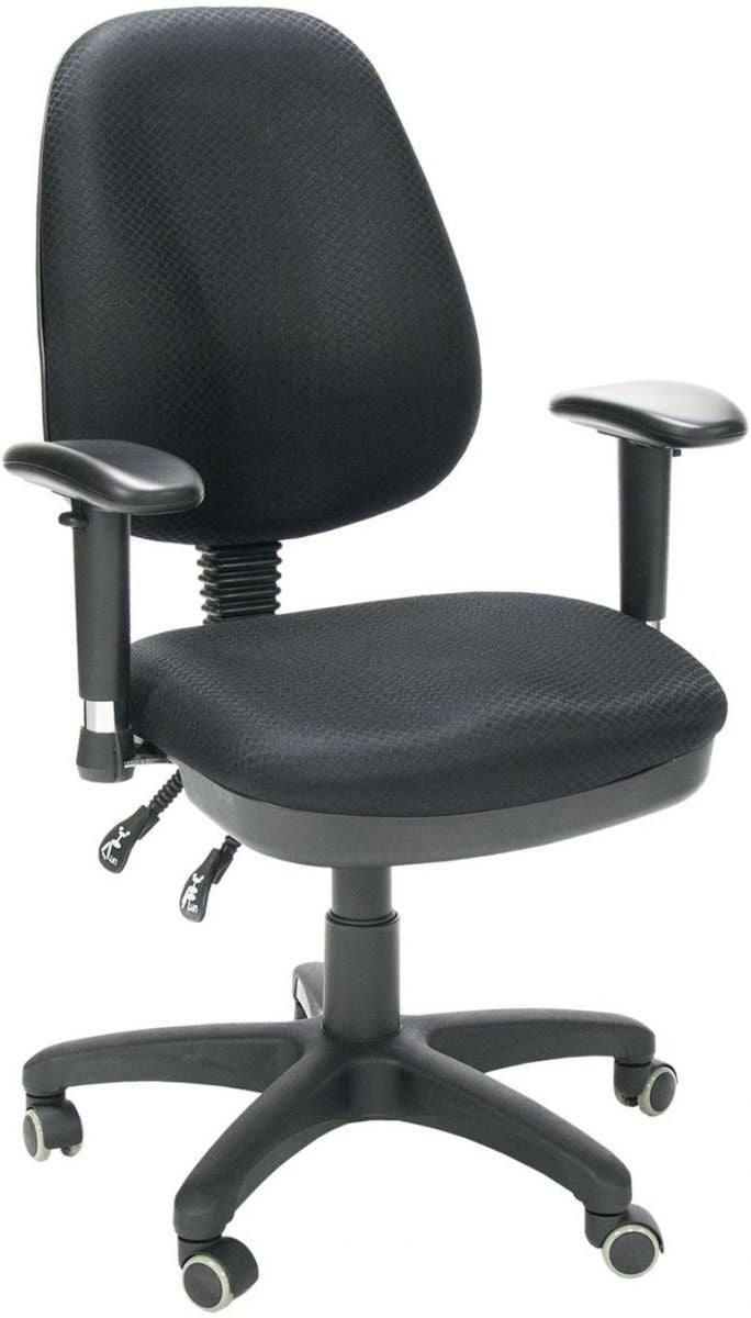 Office Chair Savona | size: Width: 65cm, Height: 96-108cm, Depth: 47cm | color: Black | image: 1 | variant: 1005318