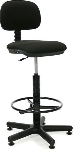Office Chair Senior | size: Width: 44cm, Height: 87-118.5cm, Depth: 42cm | color: Black | image: 1 | variant: 1011565