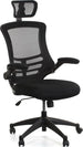 Office Chair St Asaph | size: Width: 51cm, Height: 117-126cm, Depth: 66.5cm | color: Black | image: 1 | variant: 1001214