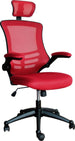 Office Chair St Asaph | size: Width: 51cm, Height: 117-126cm, Depth: 66.5cm | color: Red | image: 1 | variant: 1001212