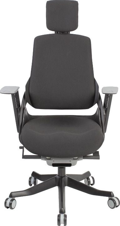 Office Chair St Davids | size: Width: 70cm, Height: 112-129cm, Depth: 70cm | color: Black | image: 2 | variant: 1001267