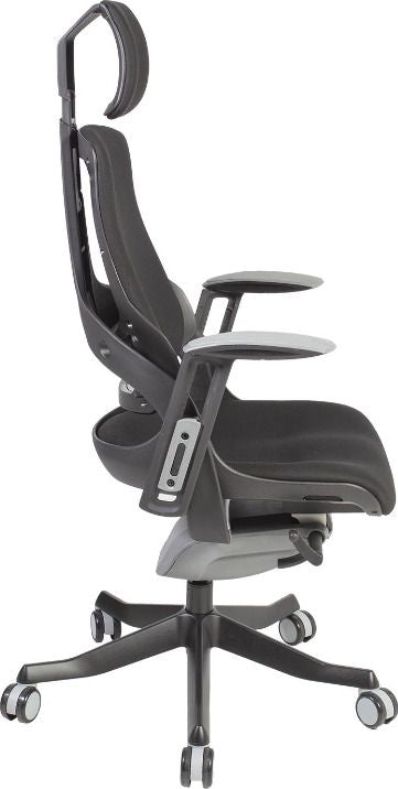 Office Chair St Davids | size: Width: 70cm, Height: 112-129cm, Depth: 70cm | color: Black | image: 3 | variant: 1001267
