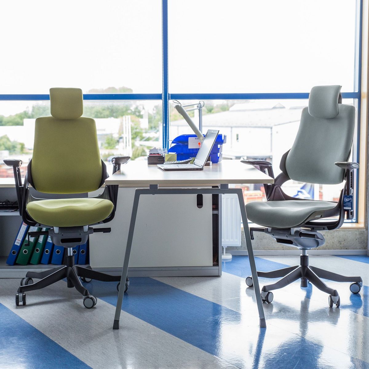 Office Chair St Davids | size: Width: 70cm, Height: 112-129cm, Depth: 70cm | color: Gray | image: 2 | variant: 1001270