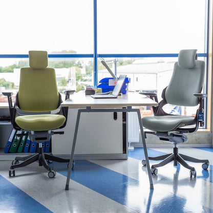 Office Chair St Davids | size: Width: 70cm, Height: 112-129cm, Depth: 70cm | color: Gray | image: 2 | variant: 1001270