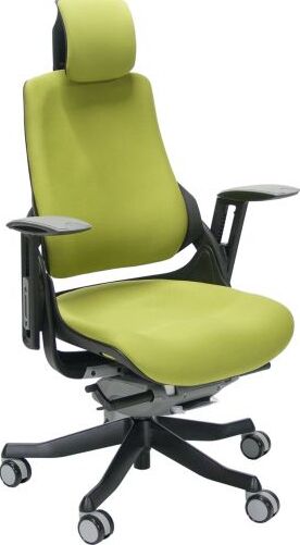 Office Chair St Davids | size: Width: 70cm, Height: 112-129cm, Depth: 70cm | color: Green | image: 1 | variant: 1001268