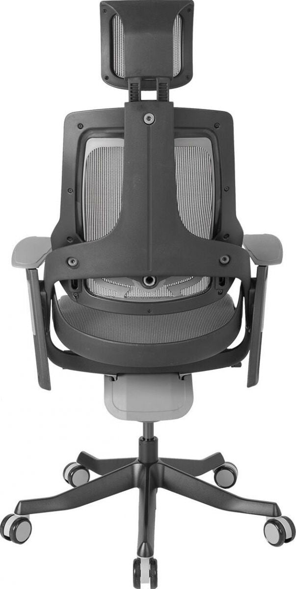 Office Chair St Davids | size: Width: 70cm, Height: 112-129cm, Depth: 70cm | color: Transparent/Black | image: 4 | variant: 1001265