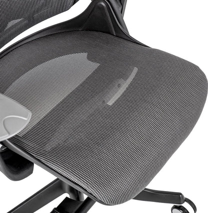 Office Chair St Davids | size: Width: 70cm, Height: 112-129cm, Depth: 70cm | color: Transparent/Black | image: 5 | variant: 1001265