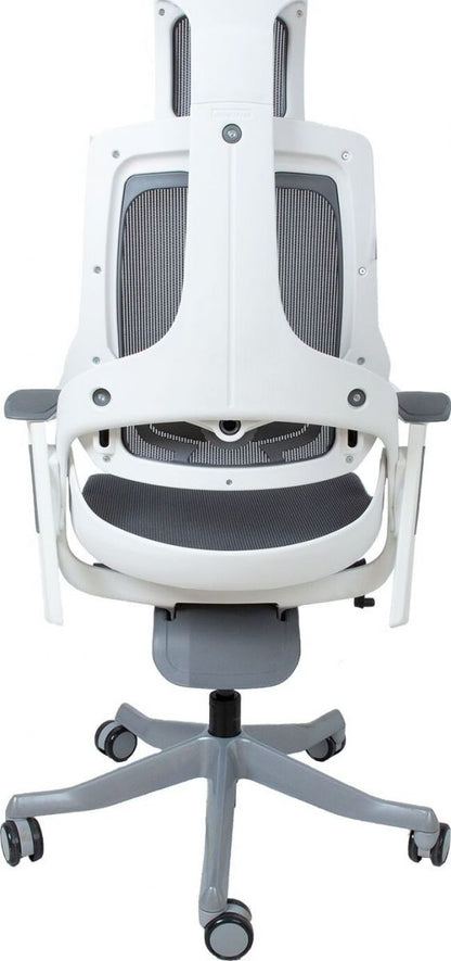 Office Chair St Davids | size: Width: 70cm, Height: 129cm, Depth: 70cm | color: White/Grey | image: 5 | variant: 1001271