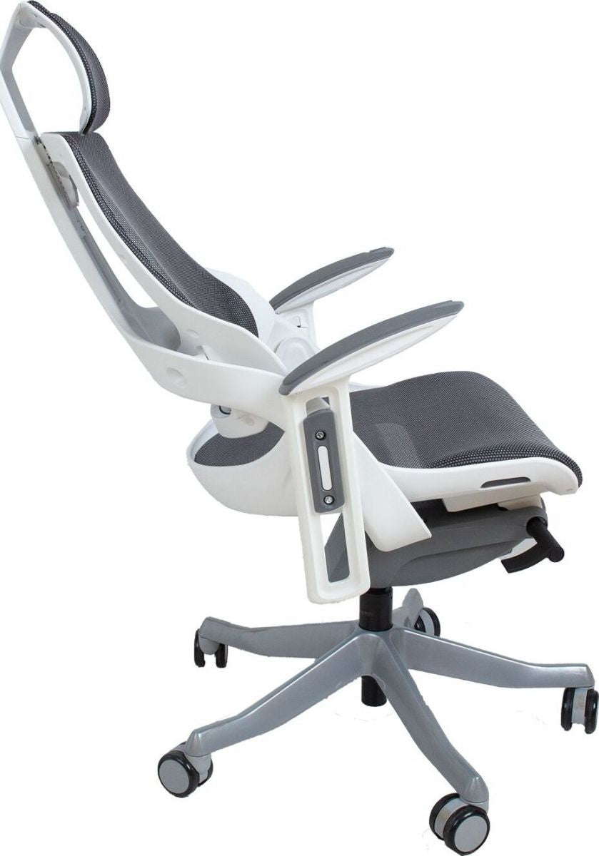 Office Chair St Davids | size: Width: 70cm, Height: 129cm, Depth: 70cm | color: White/Grey | image: 6 | variant: 1001271