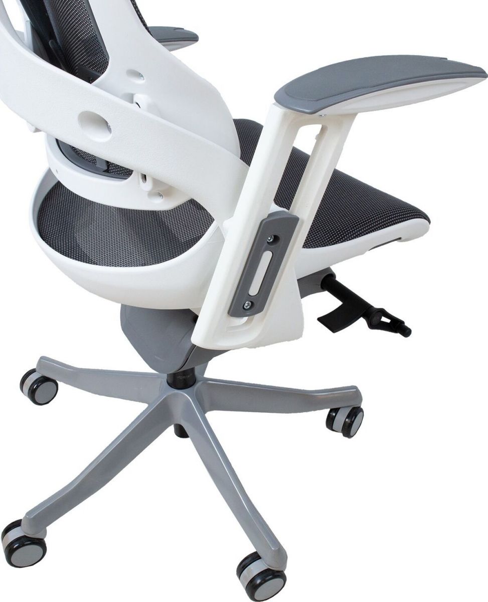 Office Chair St Davids | size: Width: 70cm, Height: 129cm, Depth: 70cm | color: White/Grey | image: 8 | variant: 1001271