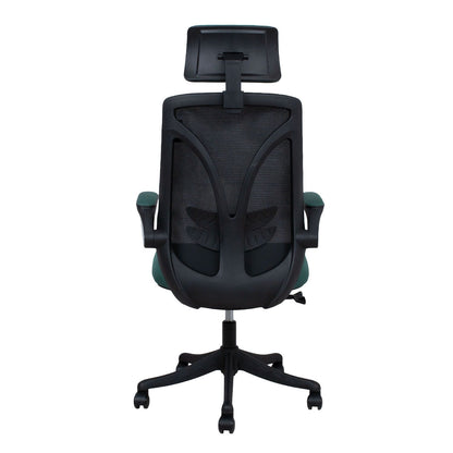 Office Chair Tandy | size: Width: 64cm, Height: 126cm, Depth: 62.5cm | color: Black/Green | image: 3 | variant: 1005331