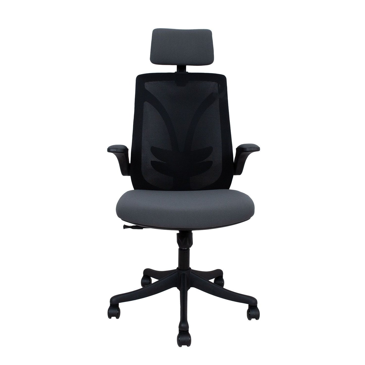 Office Chair Tandy | size: Width: 64cm, Height: 126cm, Depth: 62.5cm | color: Black/Grey | image: 1 | variant: 1005330