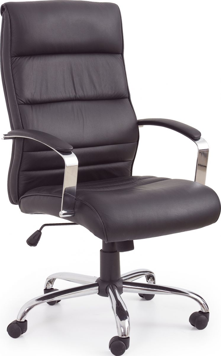 Office Chair Teksas | size: Width: 63cm, Height: 122cm, Depth: 51cm | color: Black | image: 1 | variant: 1011583