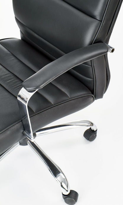 Office Chair Teksas | size: Width: 63cm, Height: 122cm, Depth: 51cm | color: Black | image: 4 | variant: 1011583