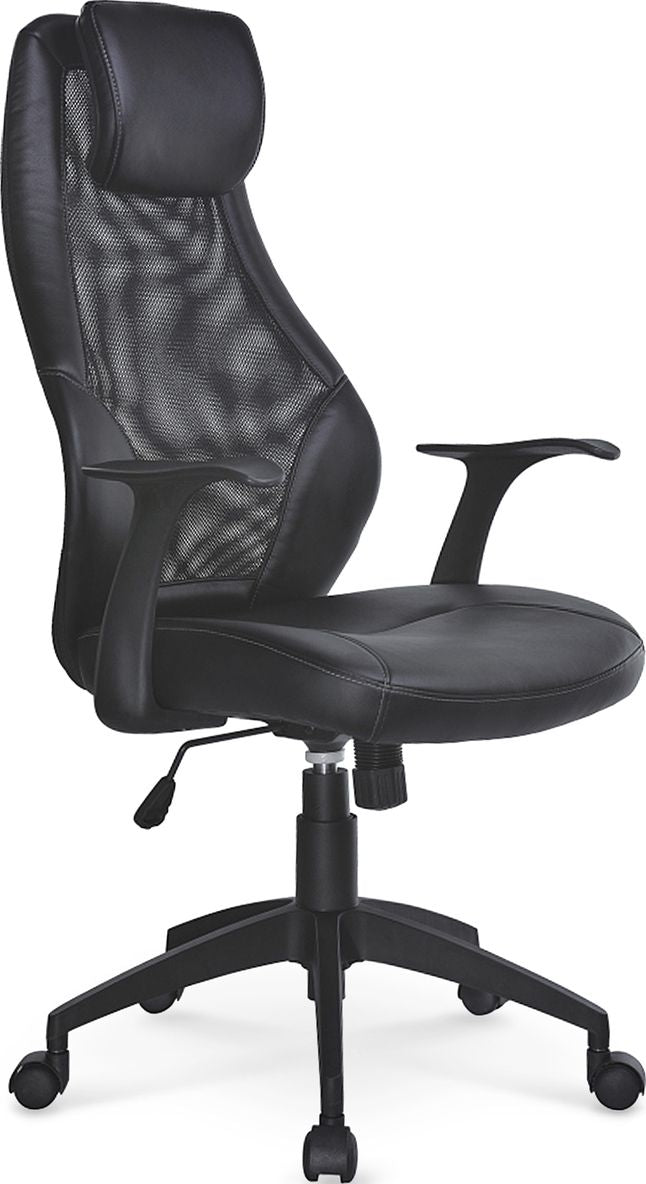 Office Chair Torino | size: Width: 64cm, Height: 134cm, Depth: 63cm | color: Black | image: 1 | variant: 1011971