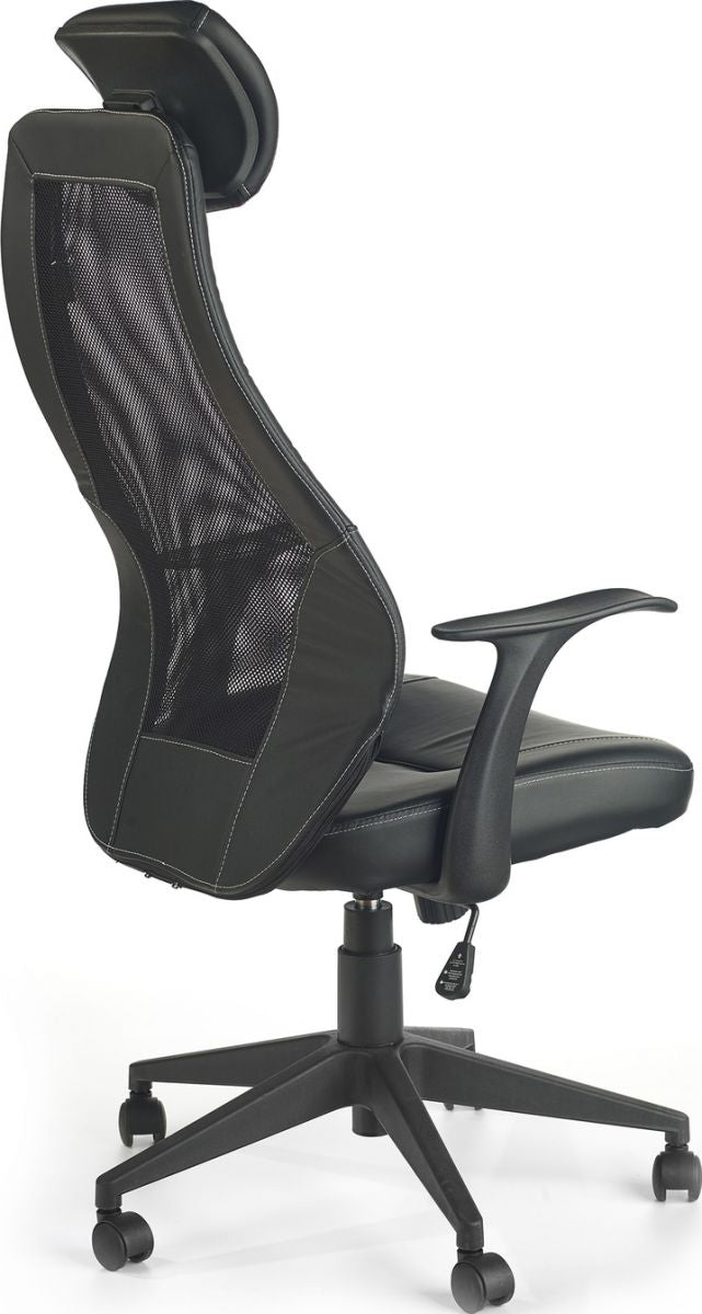 Office Chair Torino | size: Width: 64cm, Height: 134cm, Depth: 63cm | color: Black | image: 2 | variant: 1011971